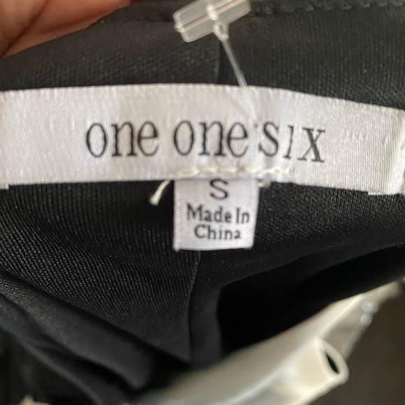 ONE ONE SIX black and white Wrap Midi dress; size small - Picture 5 of 6